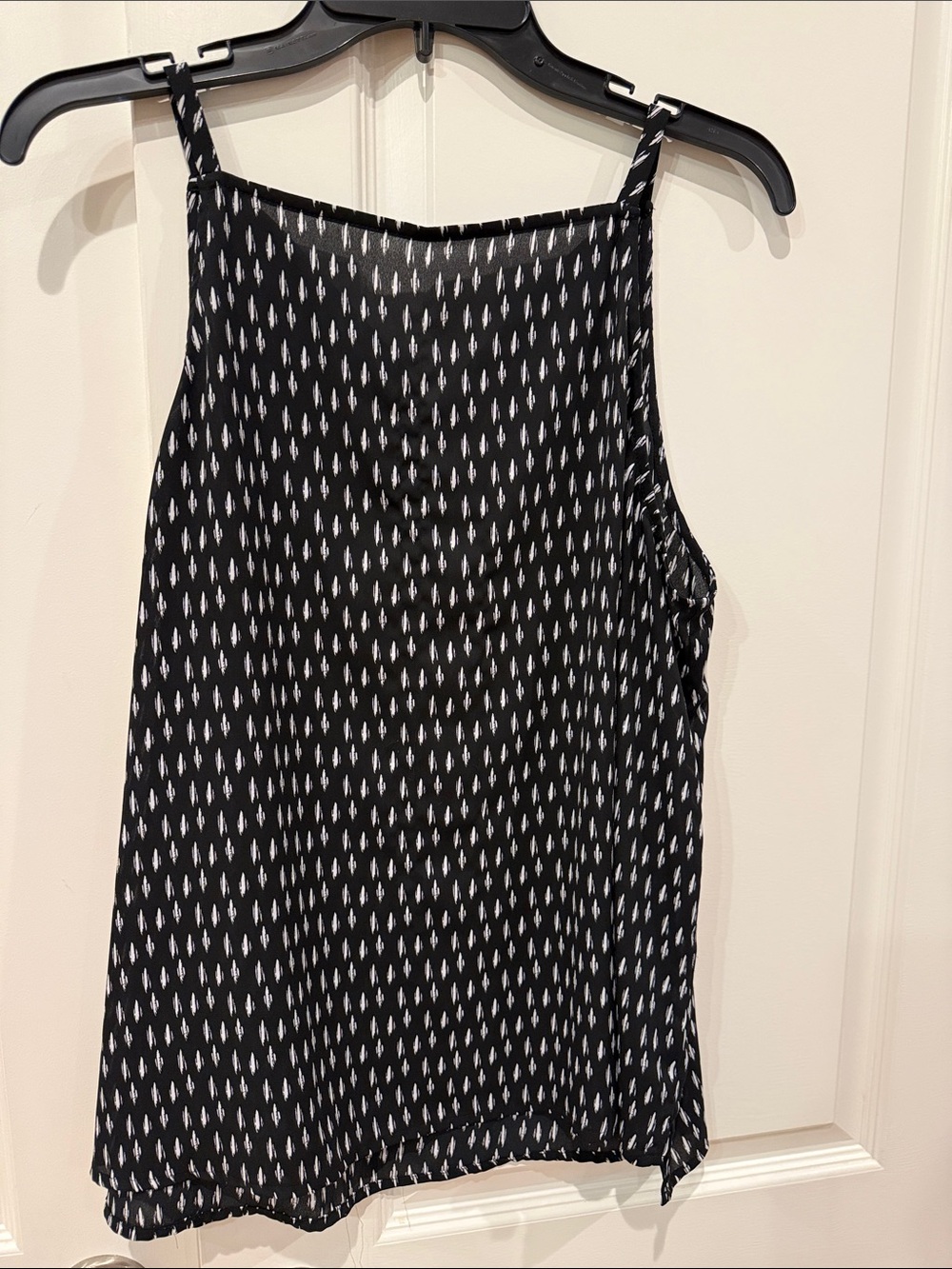 large Worthington Black and White Printed Sleeveless Tank